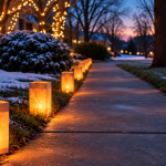 Twilight Luminaries on a Snowy Sidewalk.png